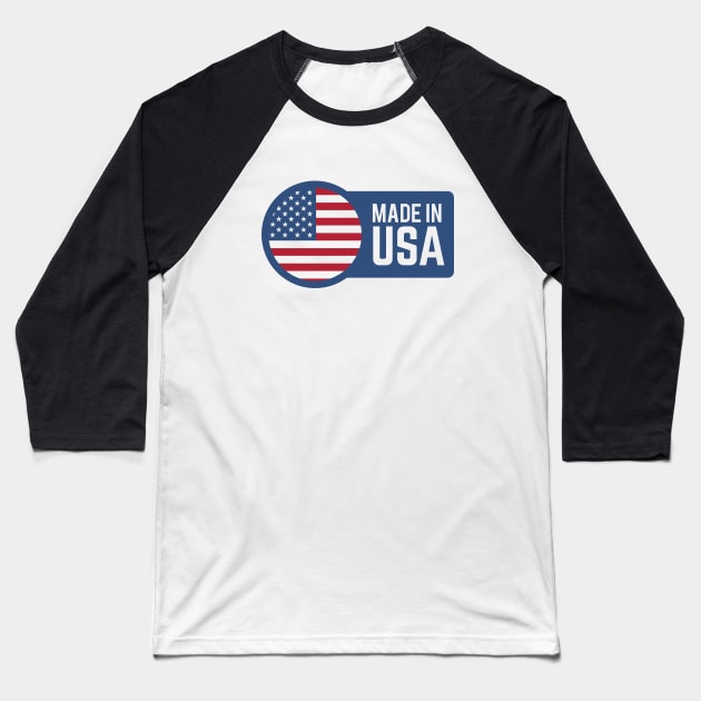 Made in USA - United States Baseball T-Shirt by kani